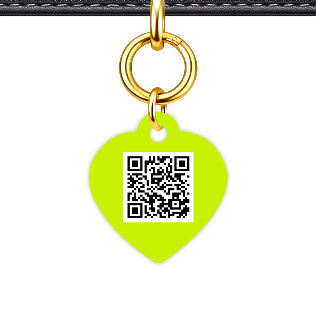 Neon QR Smart Pet Id Tag (Dog Tag & Cat Tag)