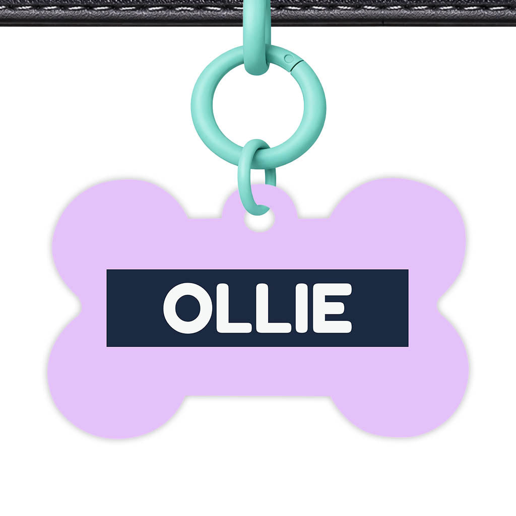 Lavender Blue QR Smart Pet Id Tag (Dog Tag & Cat Tag)