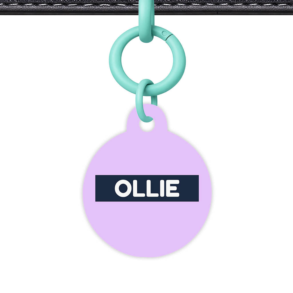 Lavender Blue QR Smart Pet Id Tag (Dog Tag & Cat Tag)