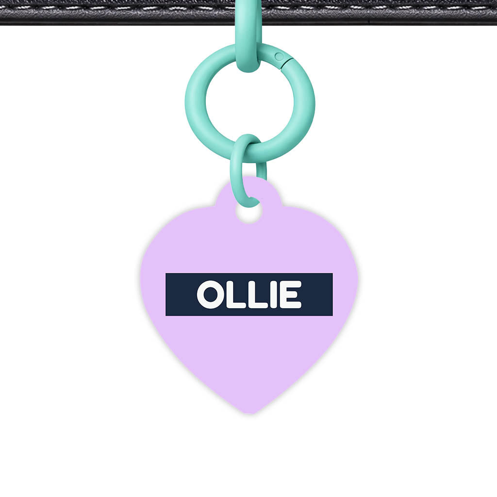 Lavender Blue QR Smart Pet Id Tag (Dog Tag & Cat Tag)