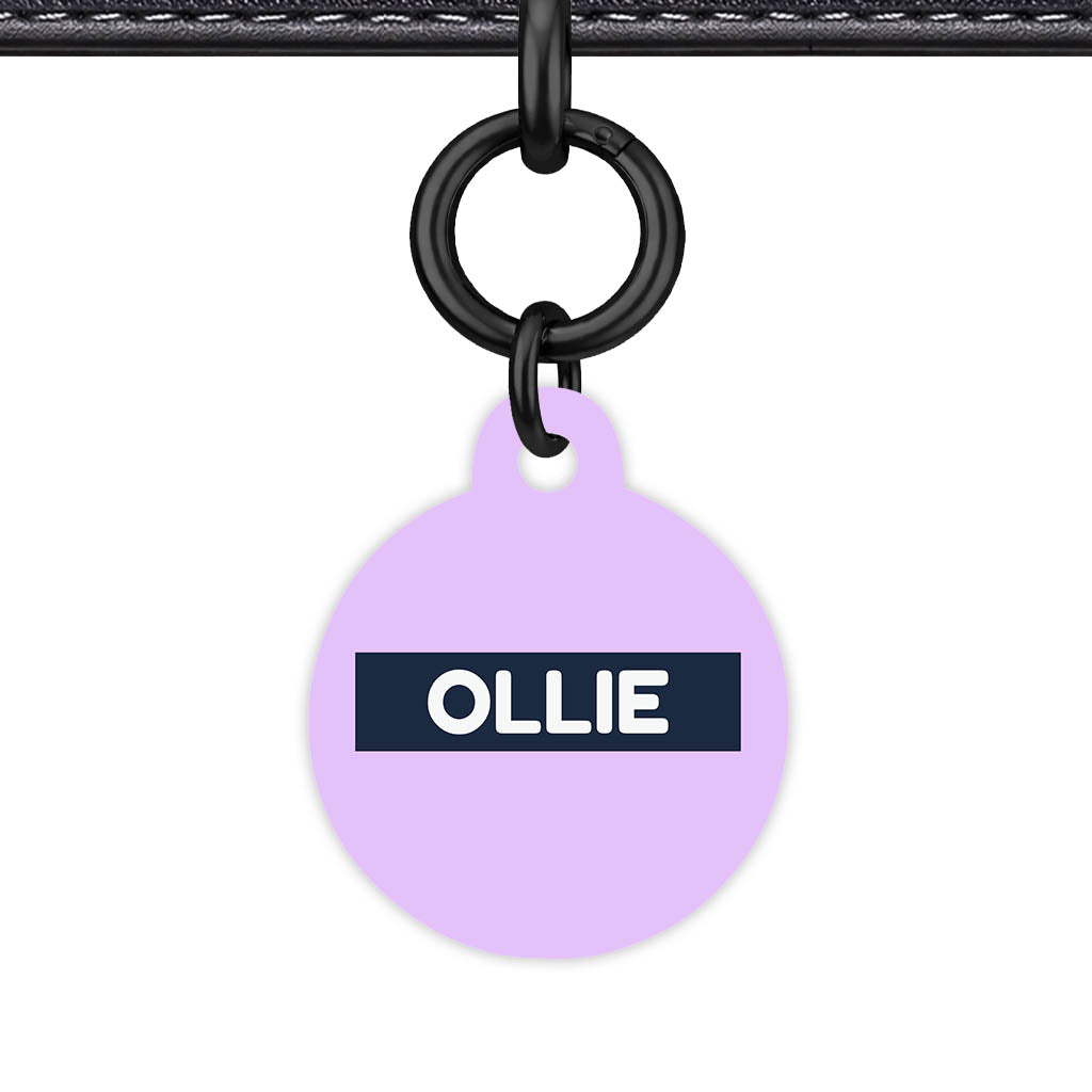 Lavender Blue Classic Pet Id (Dog Tag & Cat Tag)