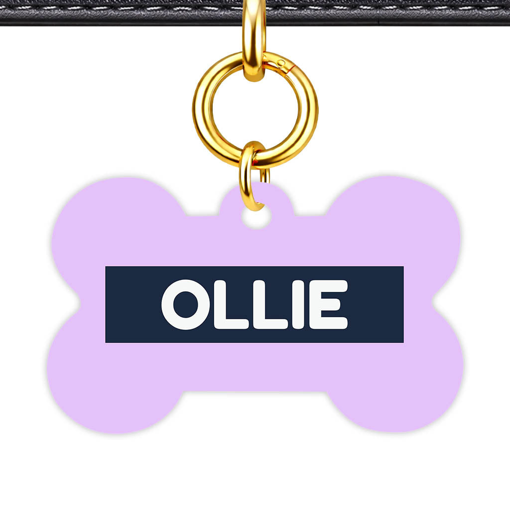 Lavender Blue Classic Pet Id (Dog Tag & Cat Tag)
