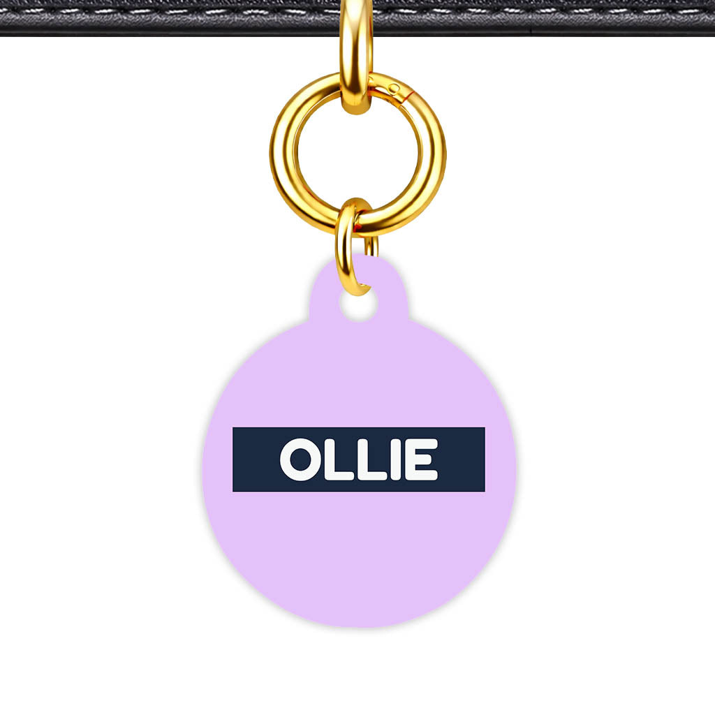 Lavender Blue QR Smart Pet Id Tag (Dog Tag & Cat Tag)