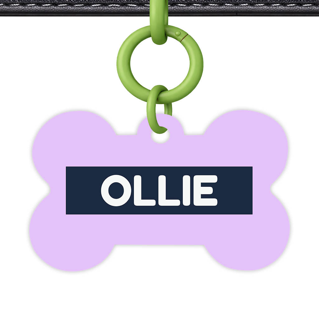Lavender Blue Classic Pet Id (Dog Tag & Cat Tag)