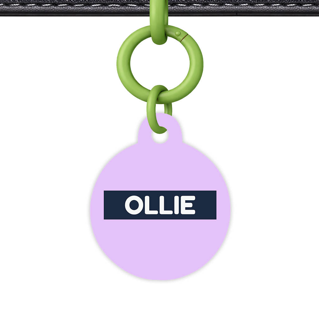 Lavender Blue Classic Pet Id (Dog Tag & Cat Tag)