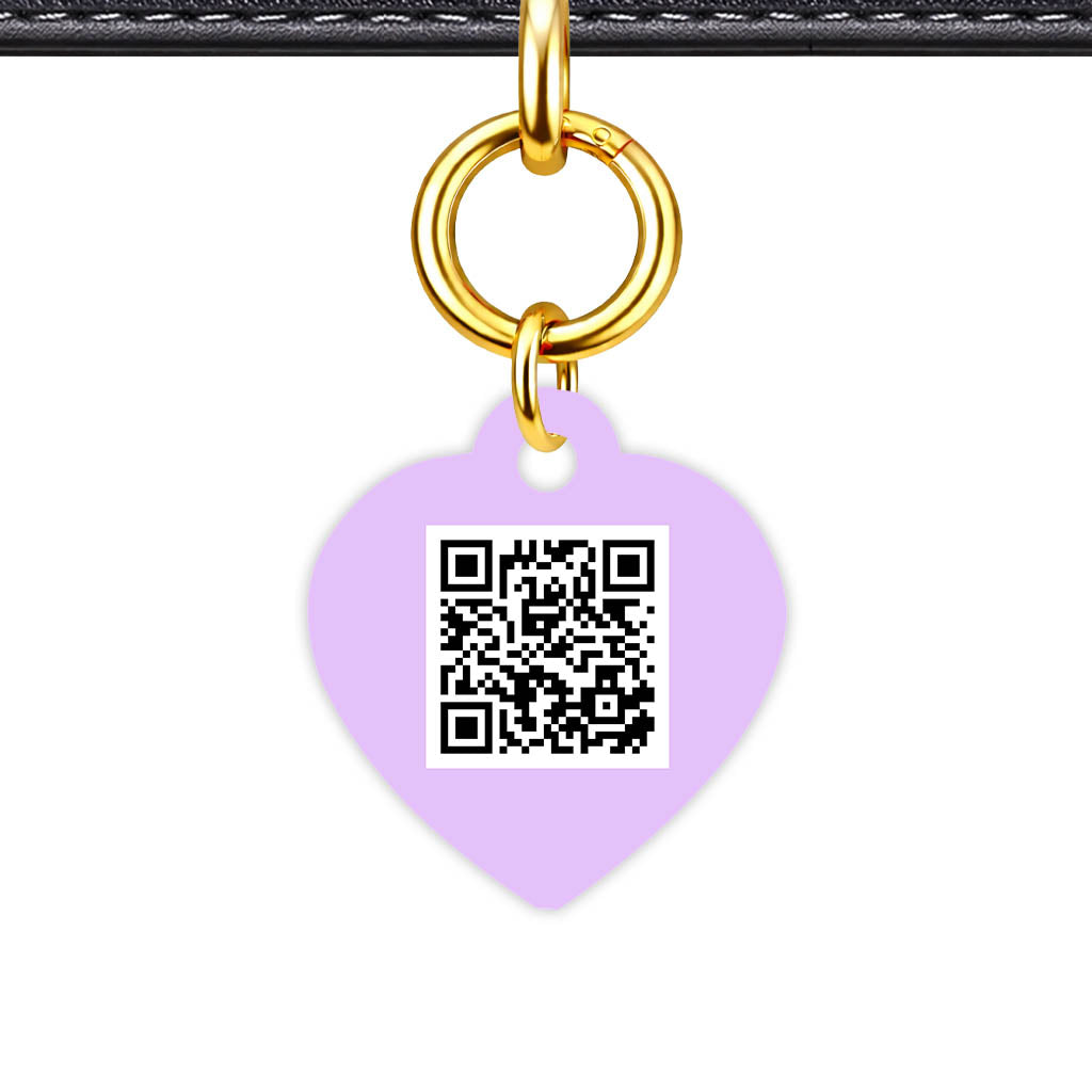Lavender Blue QR Smart Pet Id Tag (Dog Tag & Cat Tag)