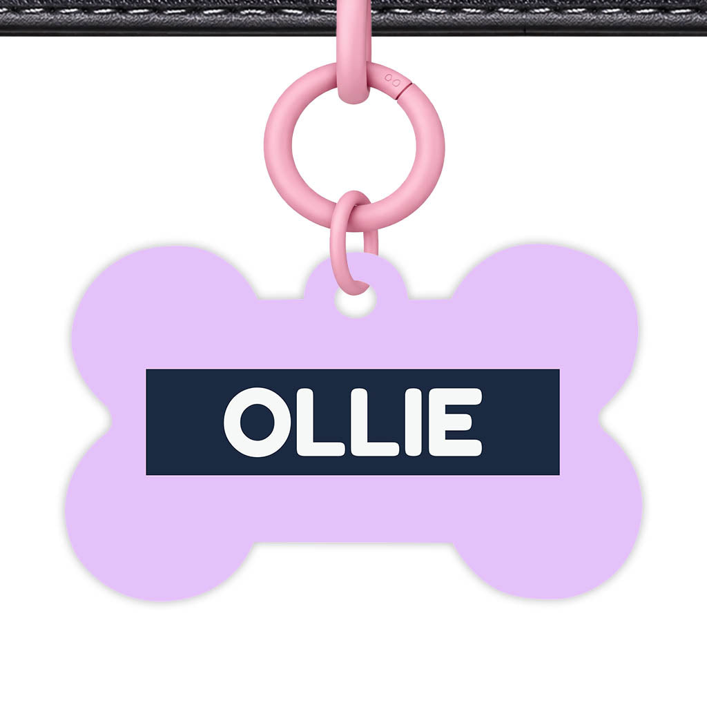 Lavender Blue QR Smart Pet Id Tag (Dog Tag & Cat Tag)