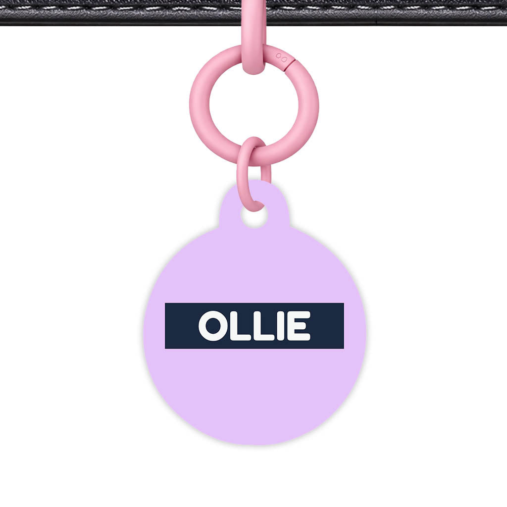 Lavender Blue QR Smart Pet Id Tag (Dog Tag & Cat Tag)