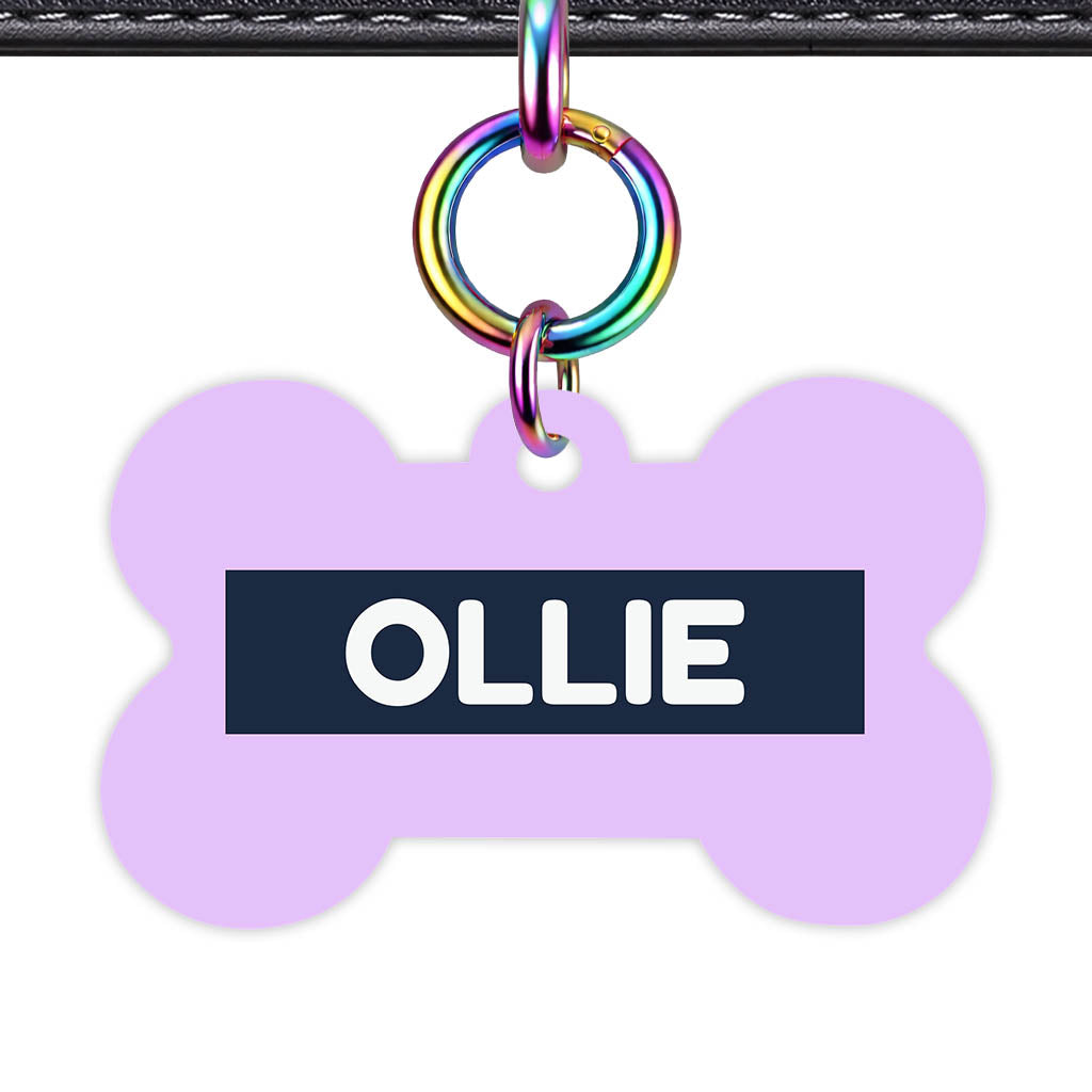 Lavender Blue Classic Pet Id (Dog Tag & Cat Tag)