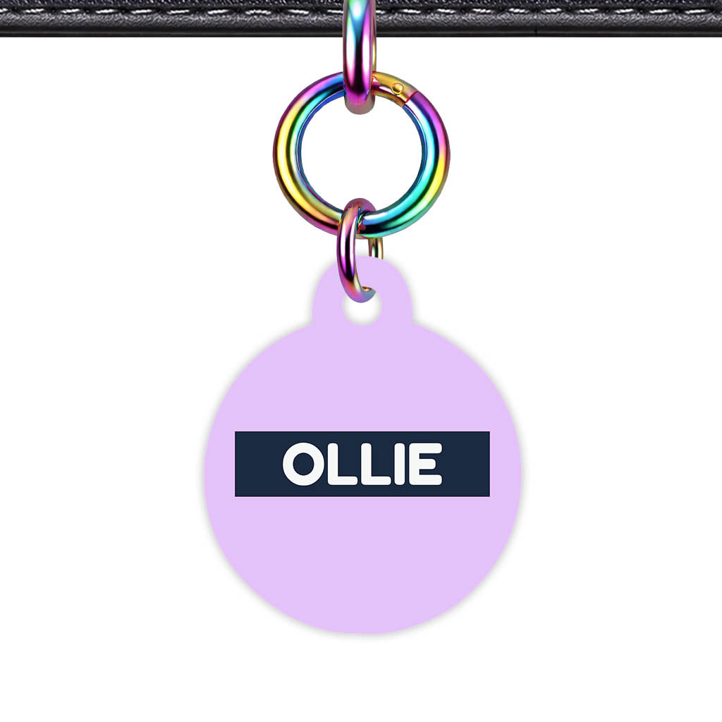 Lavender Blue QR Smart Pet Id Tag (Dog Tag & Cat Tag)