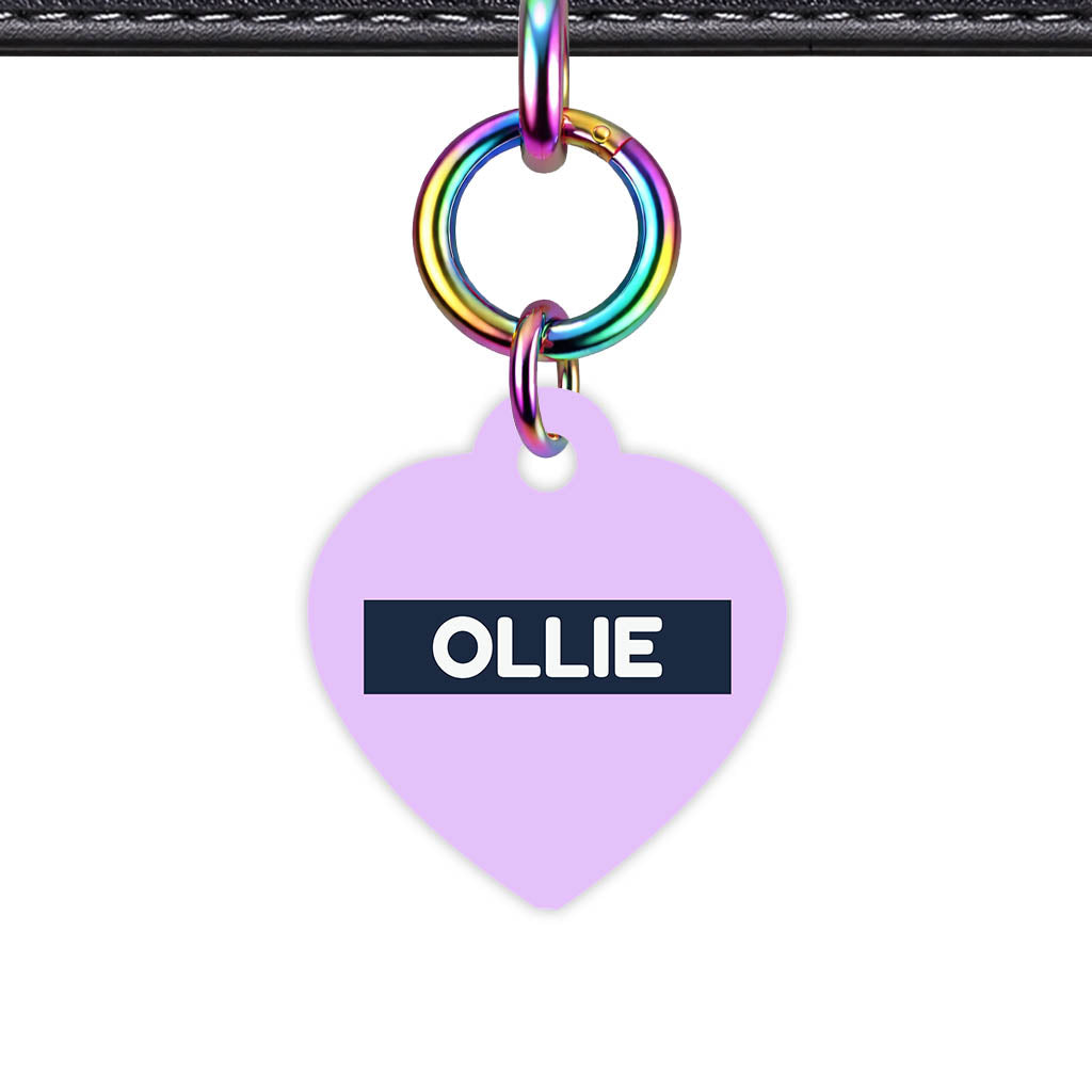 Lavender Blue Classic Pet Id (Dog Tag & Cat Tag)