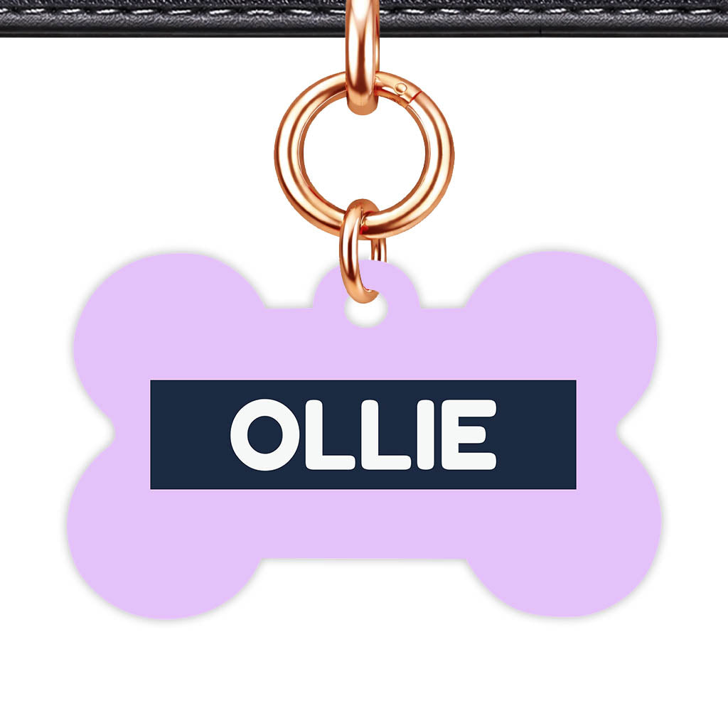 Lavender Blue Classic Pet Id (Dog Tag & Cat Tag)