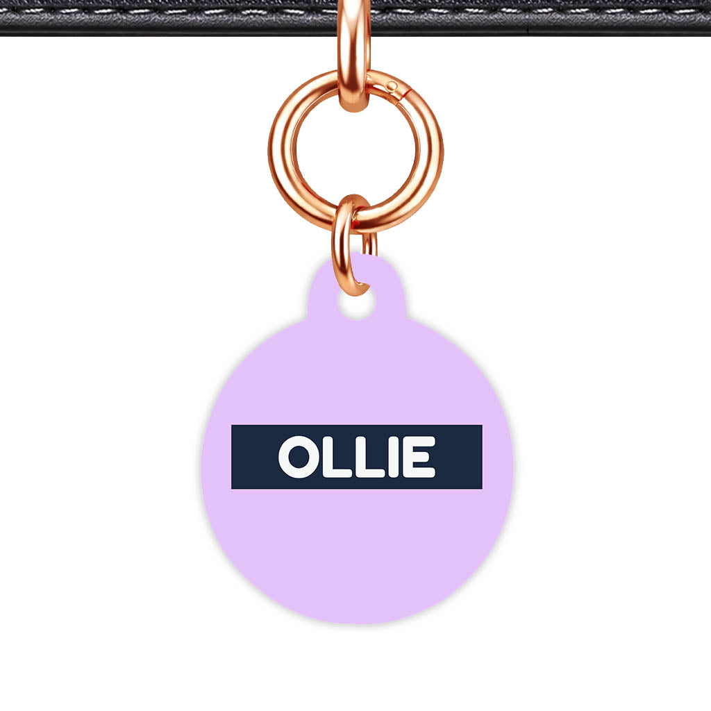 Lavender Blue QR Smart Pet Id Tag (Dog Tag & Cat Tag)