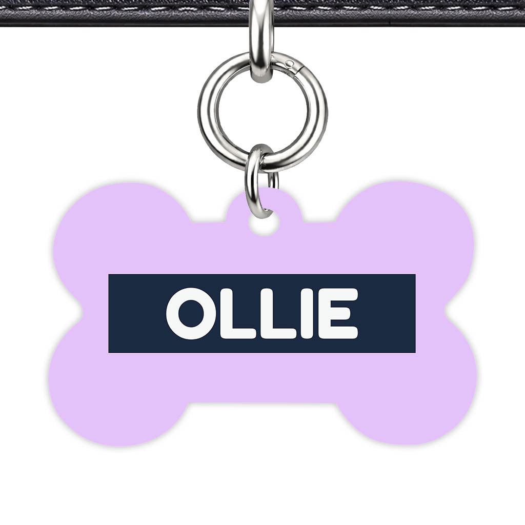 Lavender Blue Classic Pet Id (Dog Tag & Cat Tag)