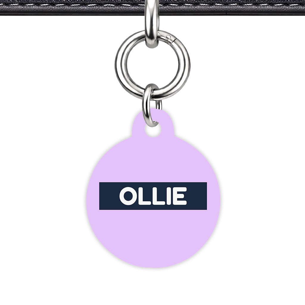 Lavender Blue Classic Pet Id (Dog Tag & Cat Tag)
