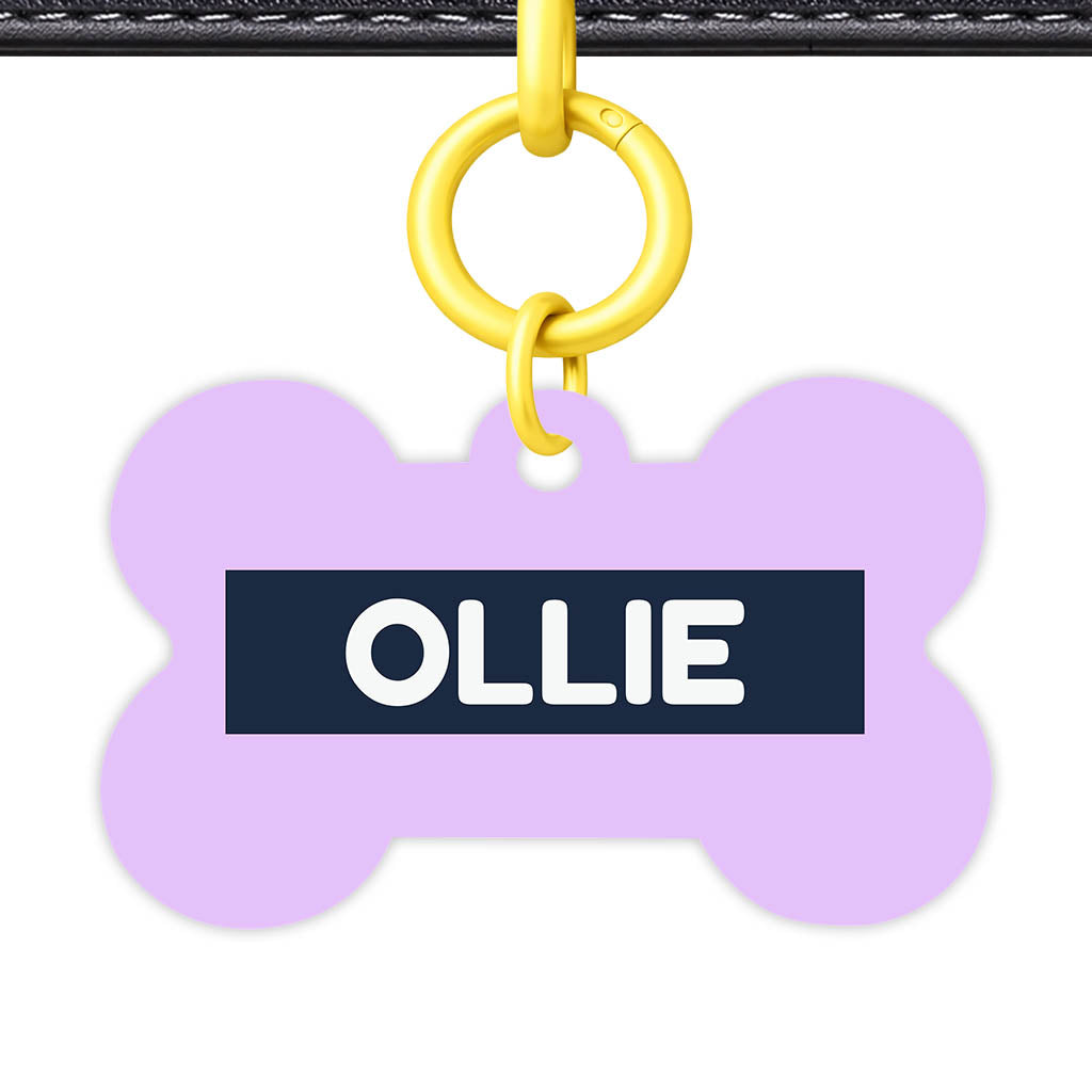 Lavender Blue QR Smart Pet Id Tag (Dog Tag & Cat Tag)
