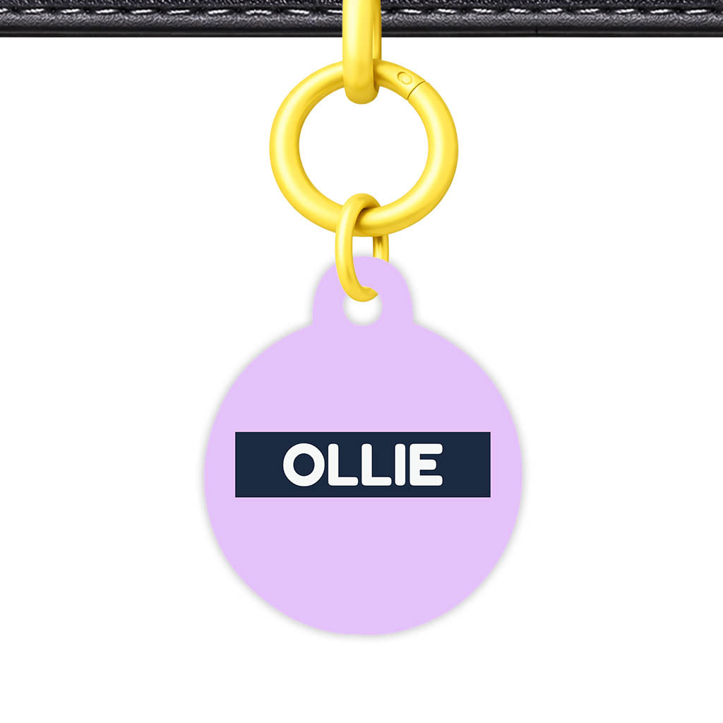 Lavender Blue Classic Pet Id (Dog Tag & Cat Tag)