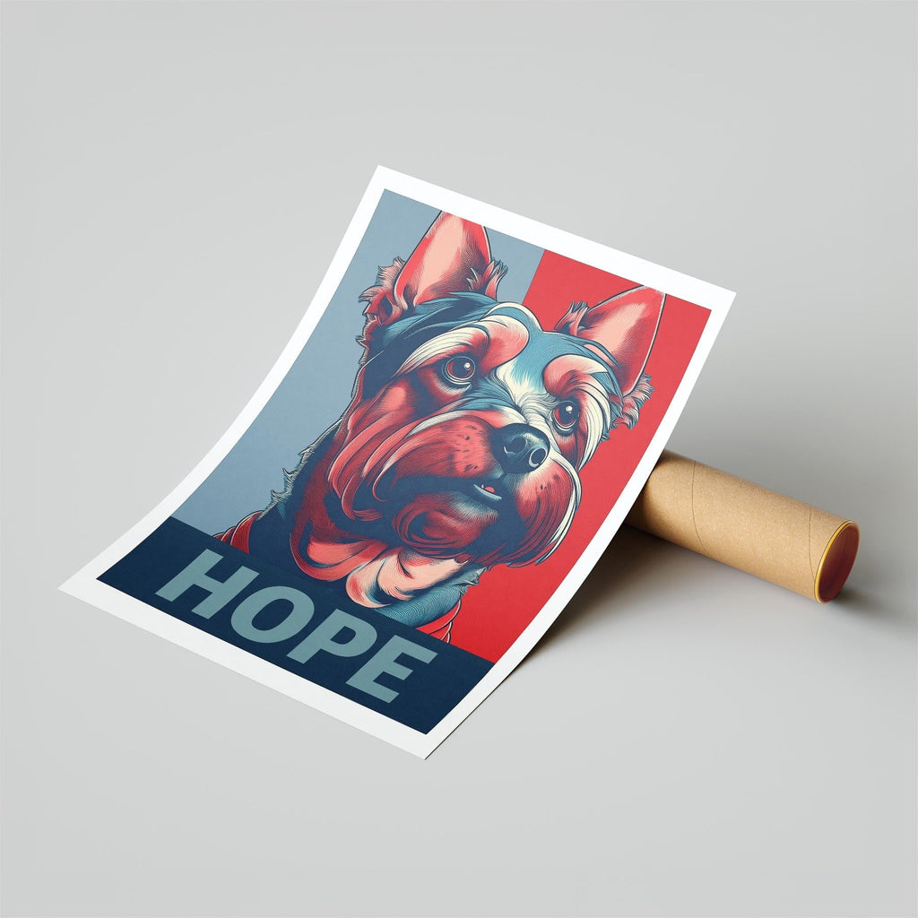 Yorkshire Terrier HOPE Series Inspired by the Obama Poster image 6