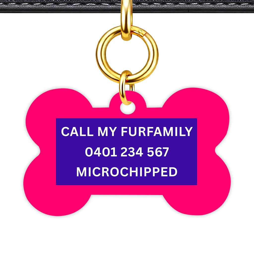 Purple Classic Pet Id (Dog Tag & Cat Tag)