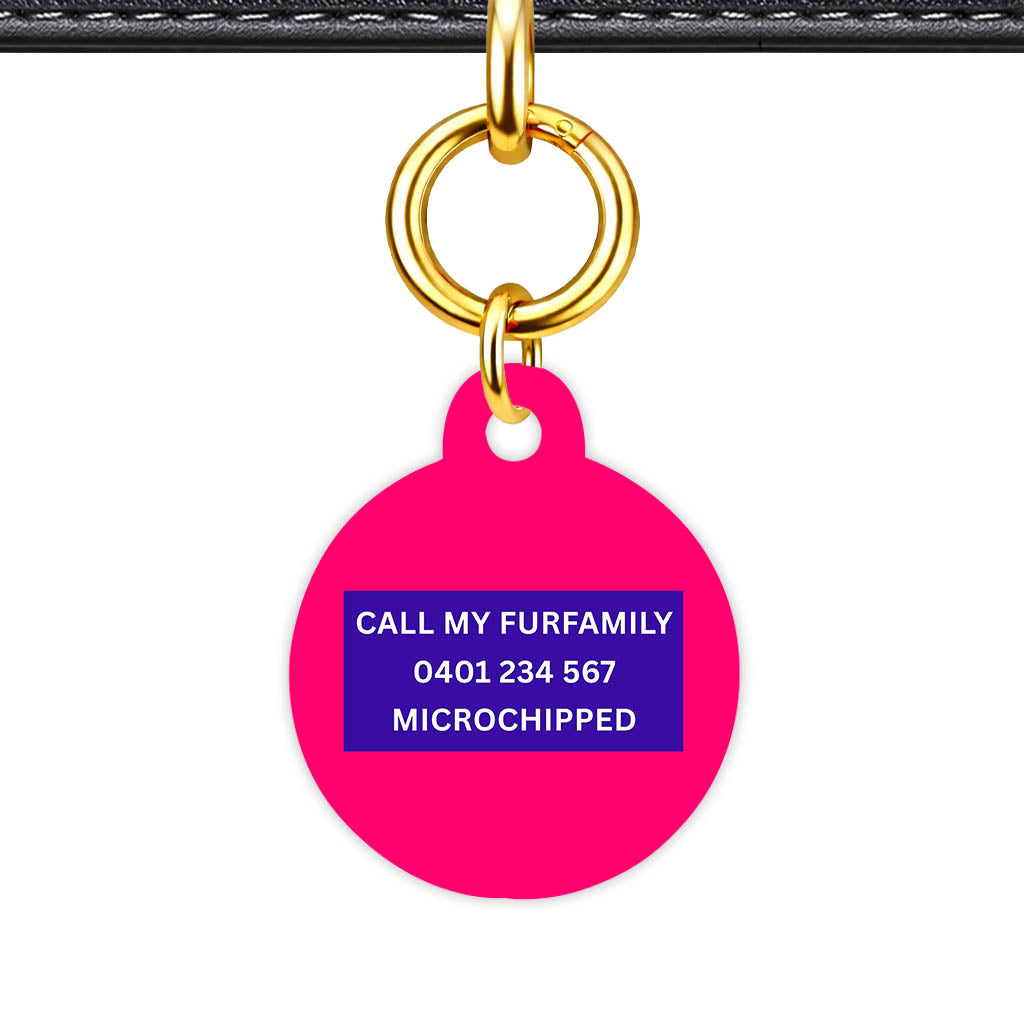 Purple Classic Pet Id (Dog Tag & Cat Tag)