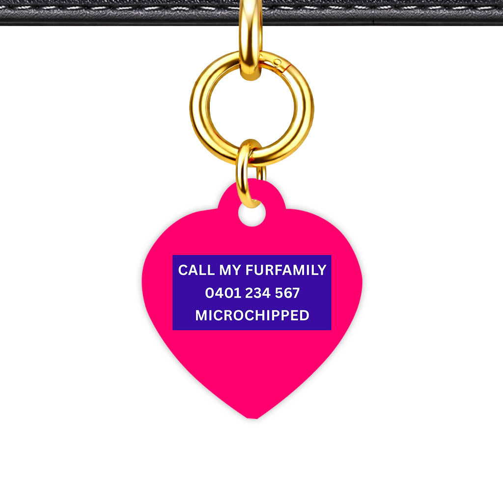 Purple Classic Pet Id (Dog Tag & Cat Tag)