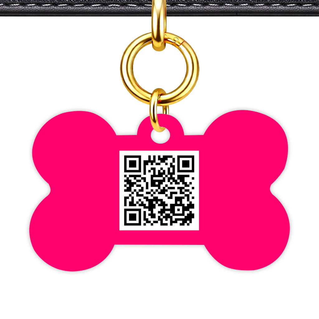 Purple QR Smart Pet Id Tag (Dog Tag & Cat Tag)