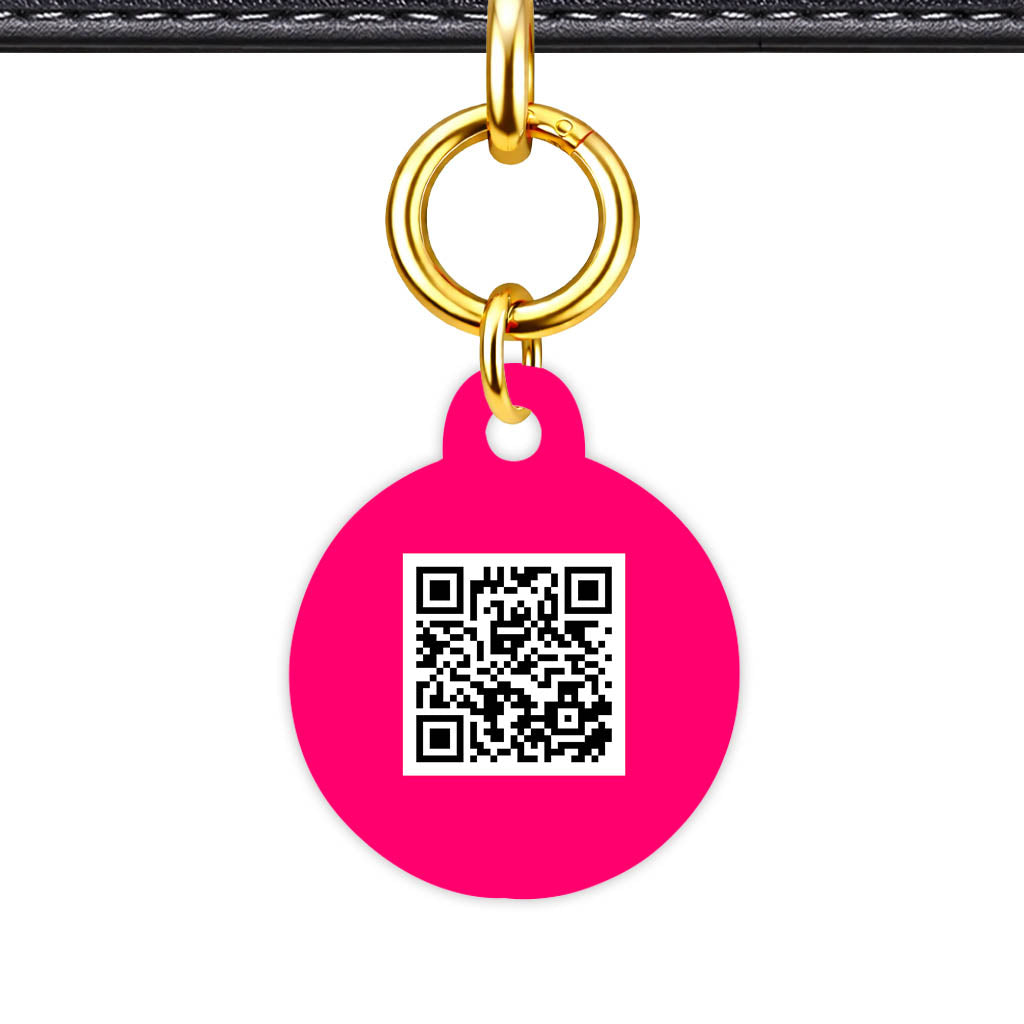 Purple QR Smart Pet Id Tag (Dog Tag & Cat Tag)