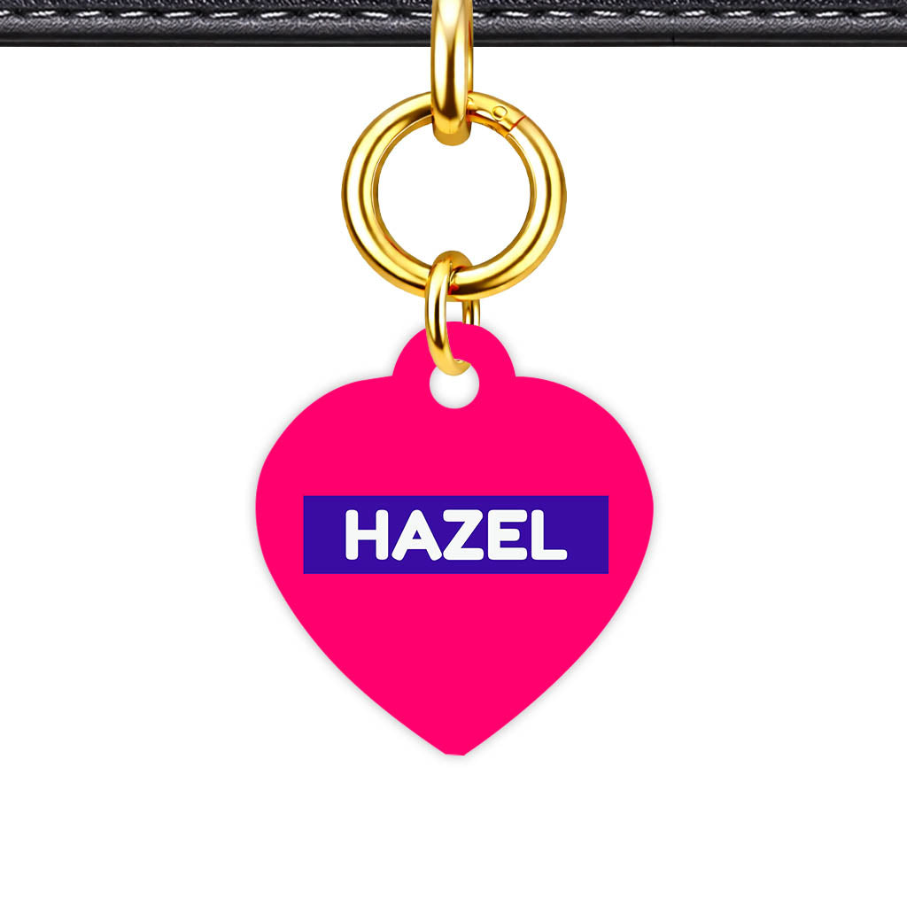 Mixed Classic Dog Tag Gold Classic Vol 35 | 5 Designs | Heart Bone Circle | Pet ID Tag - Classic Id Unique Purple Classic Pet Id Dog Tag And Cat Tag 2093