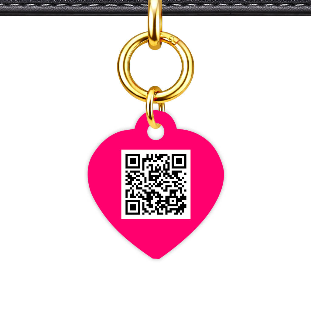 Purple QR Smart Pet Id Tag (Dog Tag & Cat Tag)