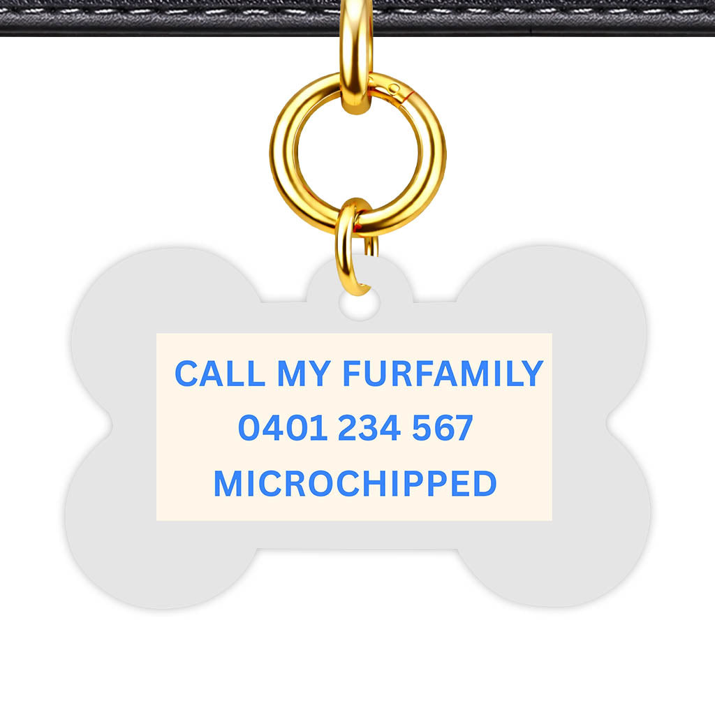 Gray Classic Pet Id (Dog Tag & Cat Tag)