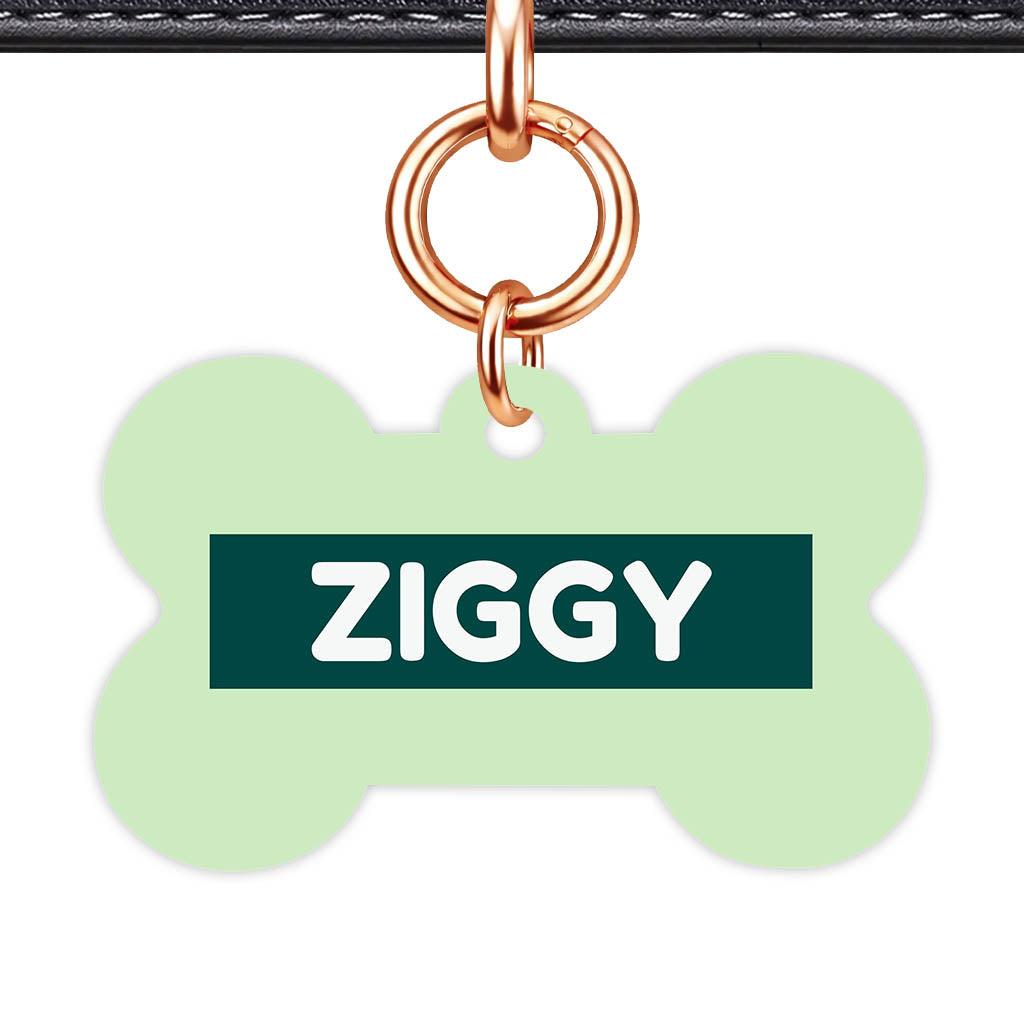 Green Pastels Classic Pet Id (Dog Tag & Cat Tag)