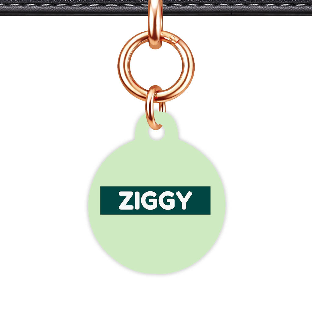 Green Pastels Classic Pet Id (Dog Tag & Cat Tag)