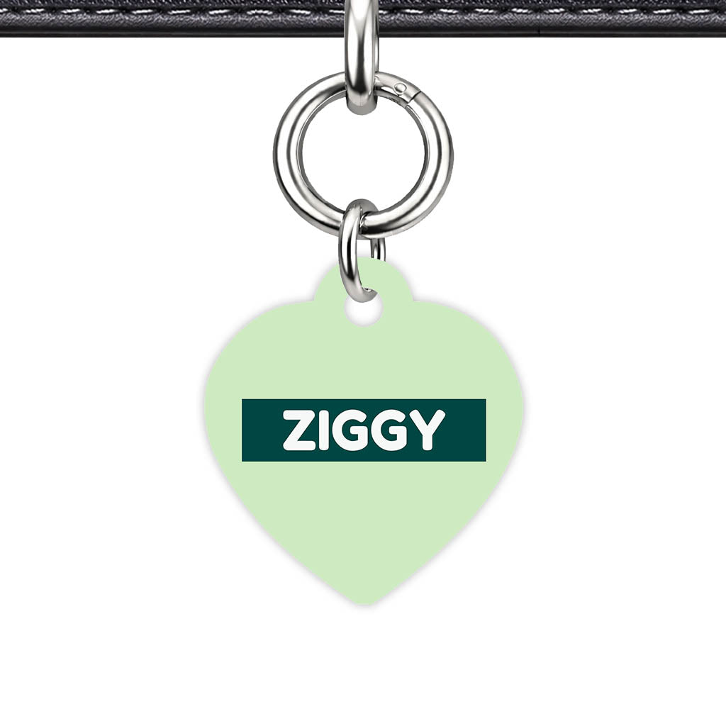 Green Pastels QR Smart Pet Id Tag (Dog Tag & Cat Tag)