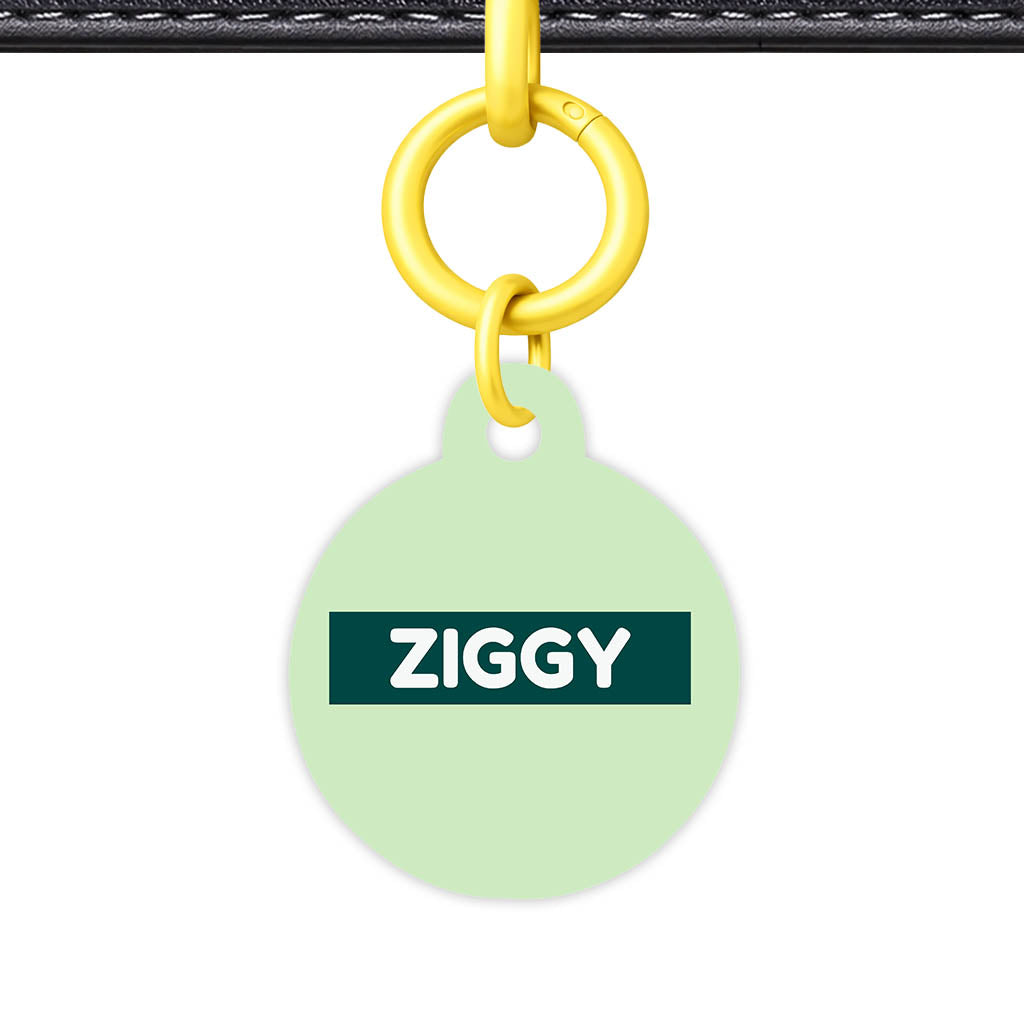 Green Pastels Classic Pet Id (Dog Tag & Cat Tag)