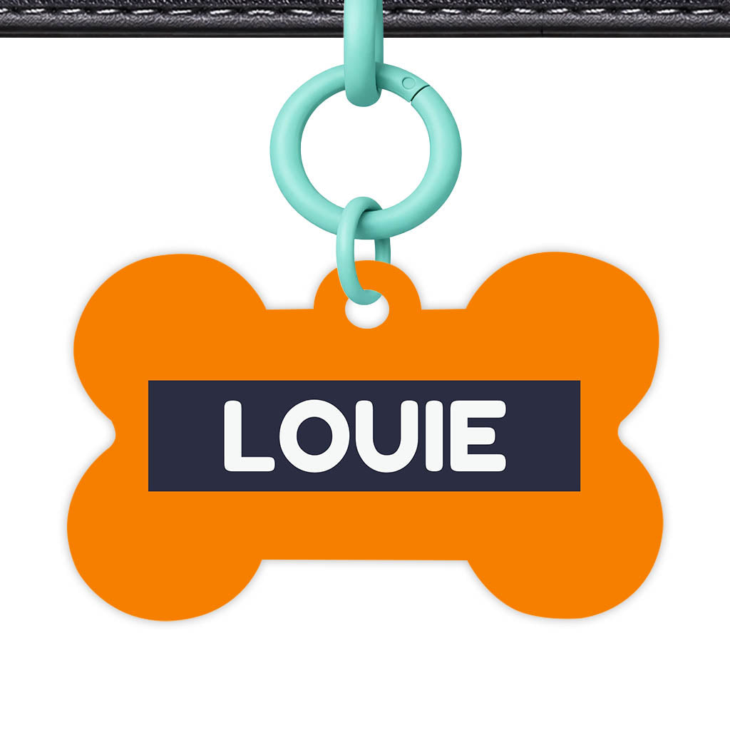 Orange Vibrance Classic Pet Id (Dog Tag & Cat Tag)