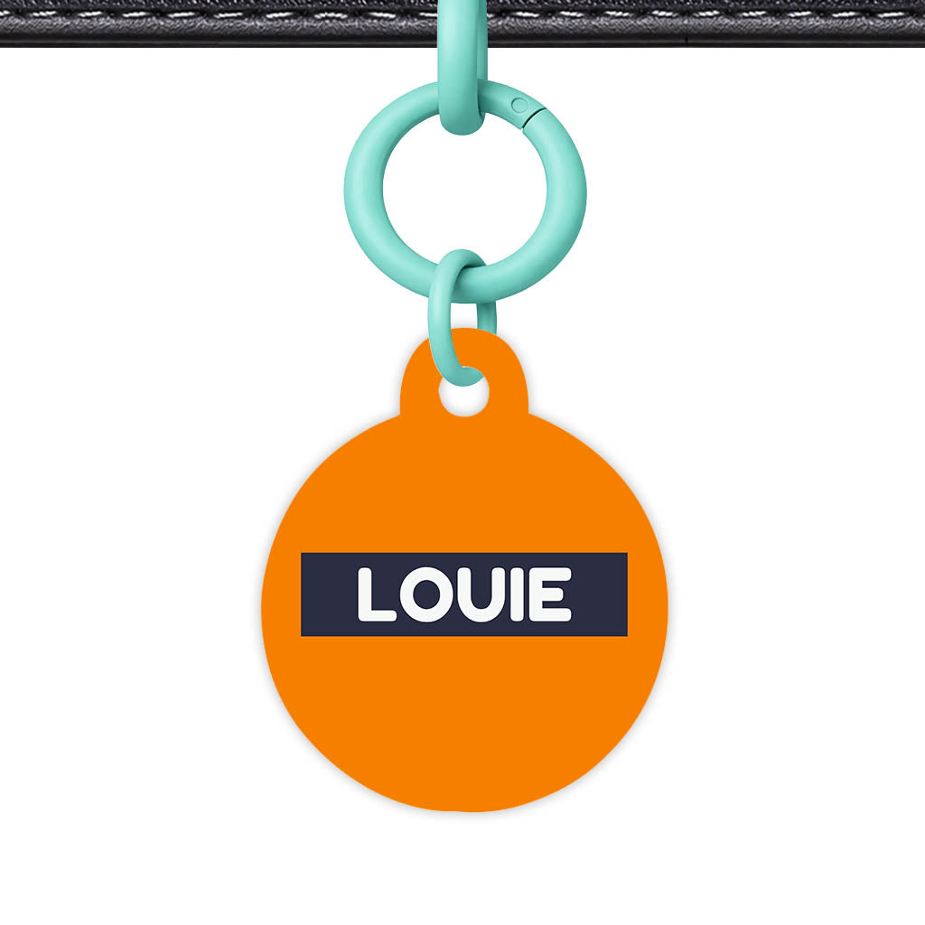 Orange Vibrance Classic Pet Id (Dog Tag & Cat Tag)