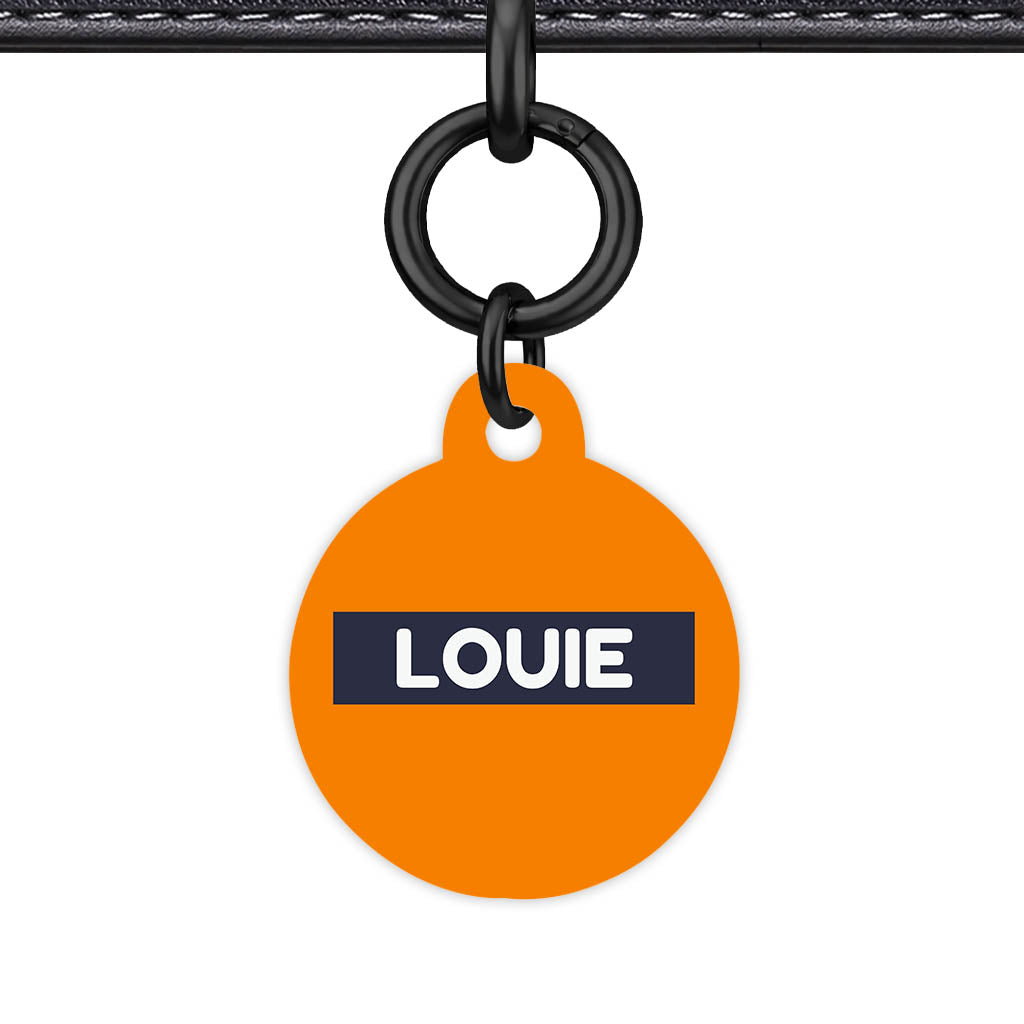 Orange Vibrance QR Smart Pet Id Tag (Dog Tag & Cat Tag)