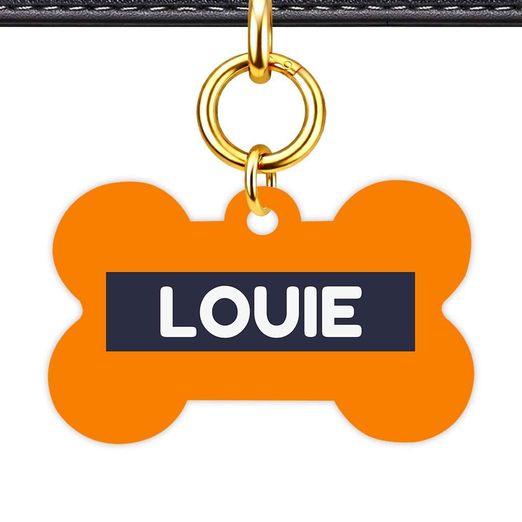 Orange Vibrance QR Smart Pet Id Tag (Dog Tag & Cat Tag)