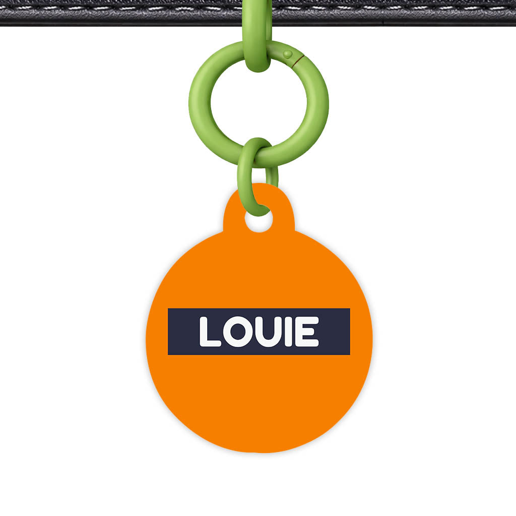 Orange Vibrance Classic Pet Id (Dog Tag & Cat Tag)