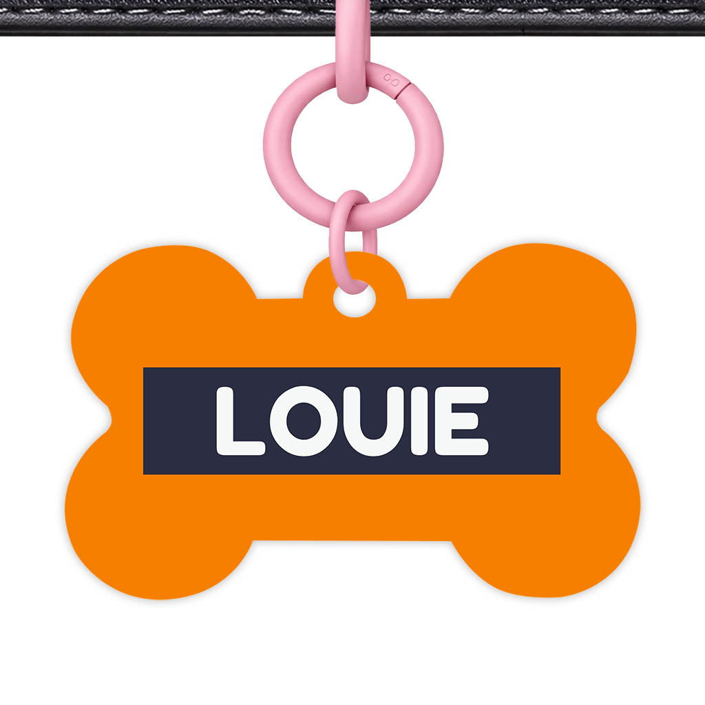 Orange Vibrance Classic Pet Id (Dog Tag & Cat Tag)