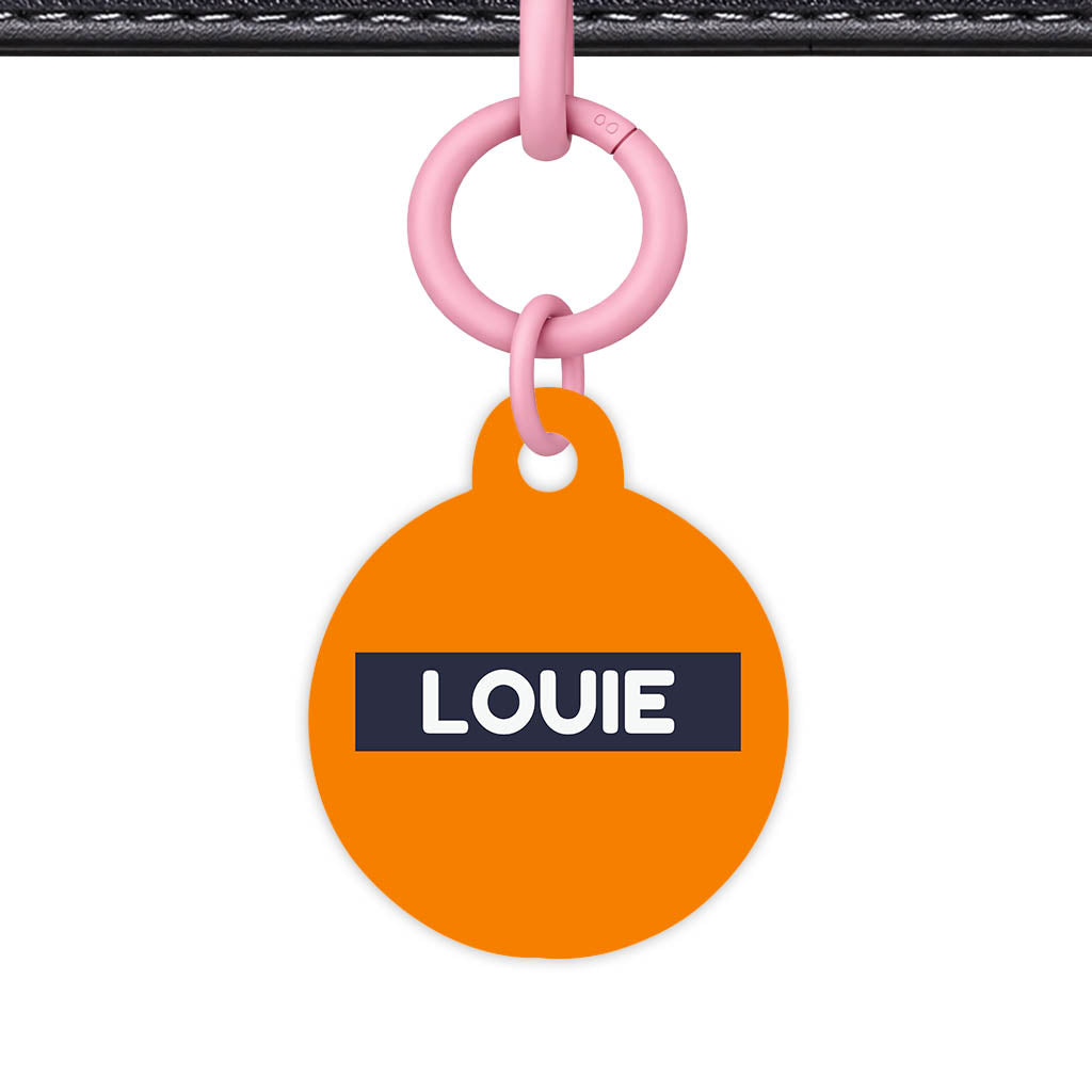Orange Vibrance QR Smart Pet Id Tag (Dog Tag & Cat Tag)