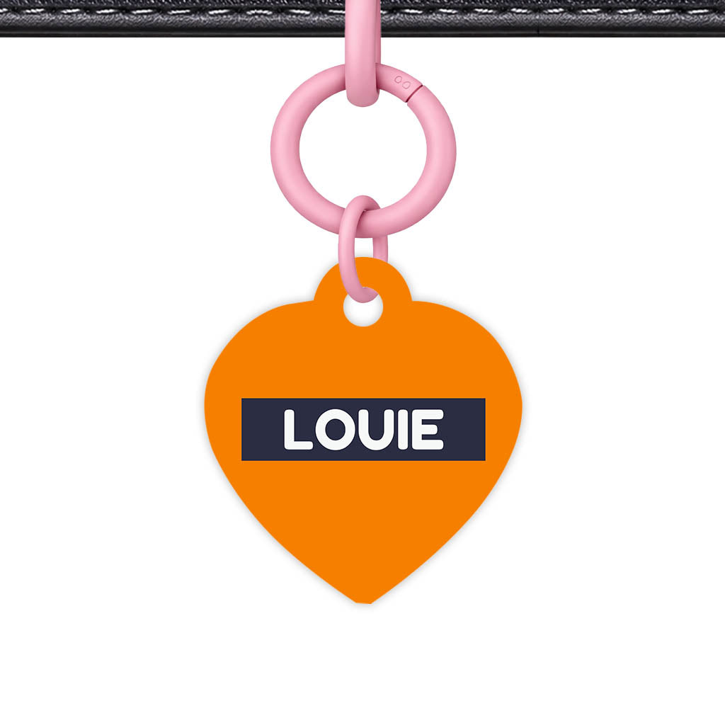 Orange Vibrance Classic Pet Id (Dog Tag & Cat Tag)