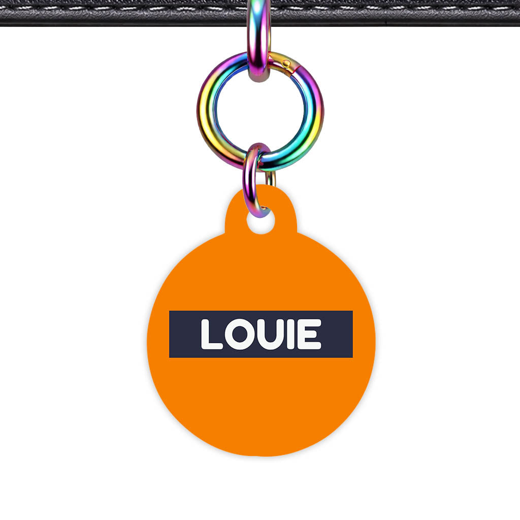 Orange Vibrance Classic Pet Id (Dog Tag & Cat Tag)