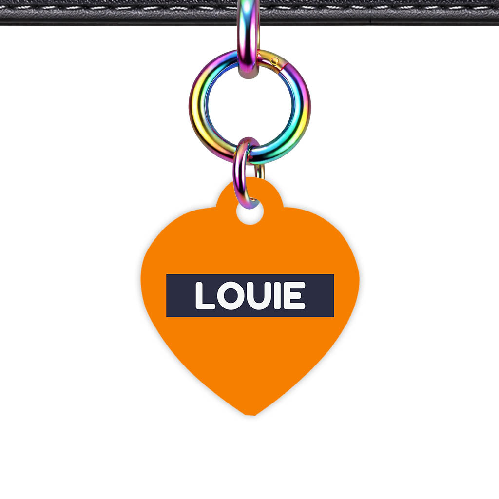 Orange Vibrance Classic Pet Id (Dog Tag & Cat Tag)