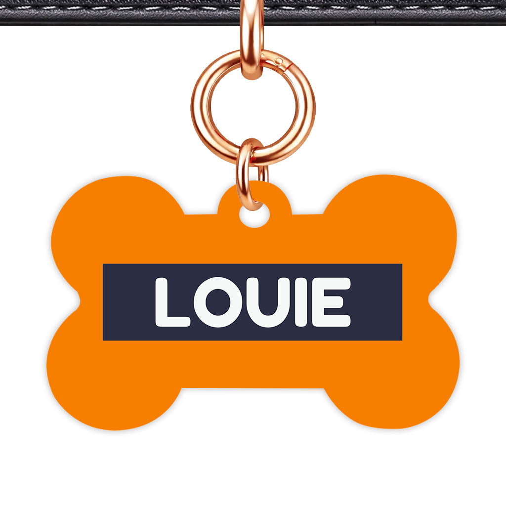 Orange Vibrance QR Smart Pet Id Tag (Dog Tag & Cat Tag)