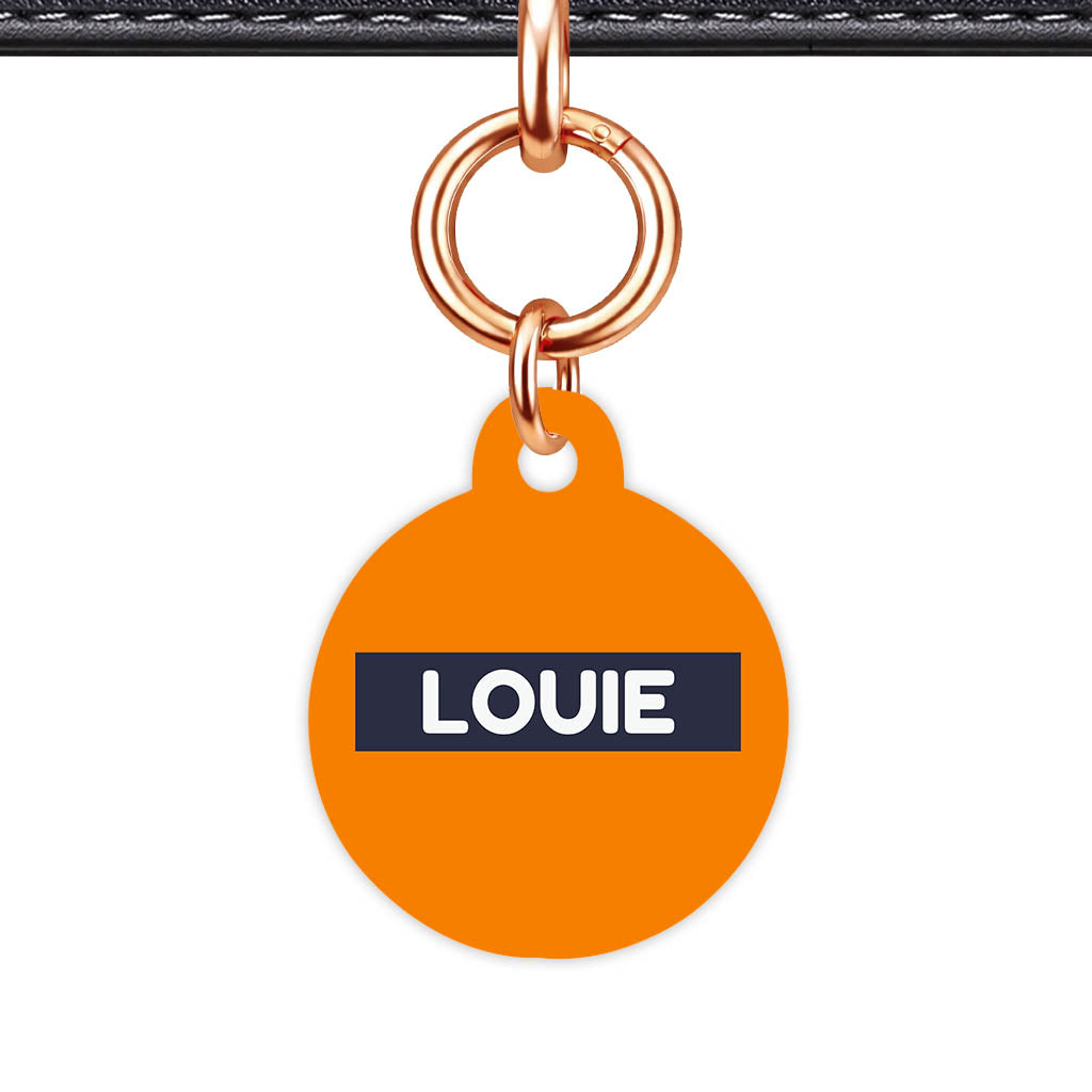 Orange Vibrance Classic Pet Id (Dog Tag & Cat Tag)