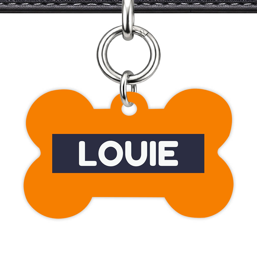 Orange Vibrance Classic Pet Id (Dog Tag & Cat Tag)