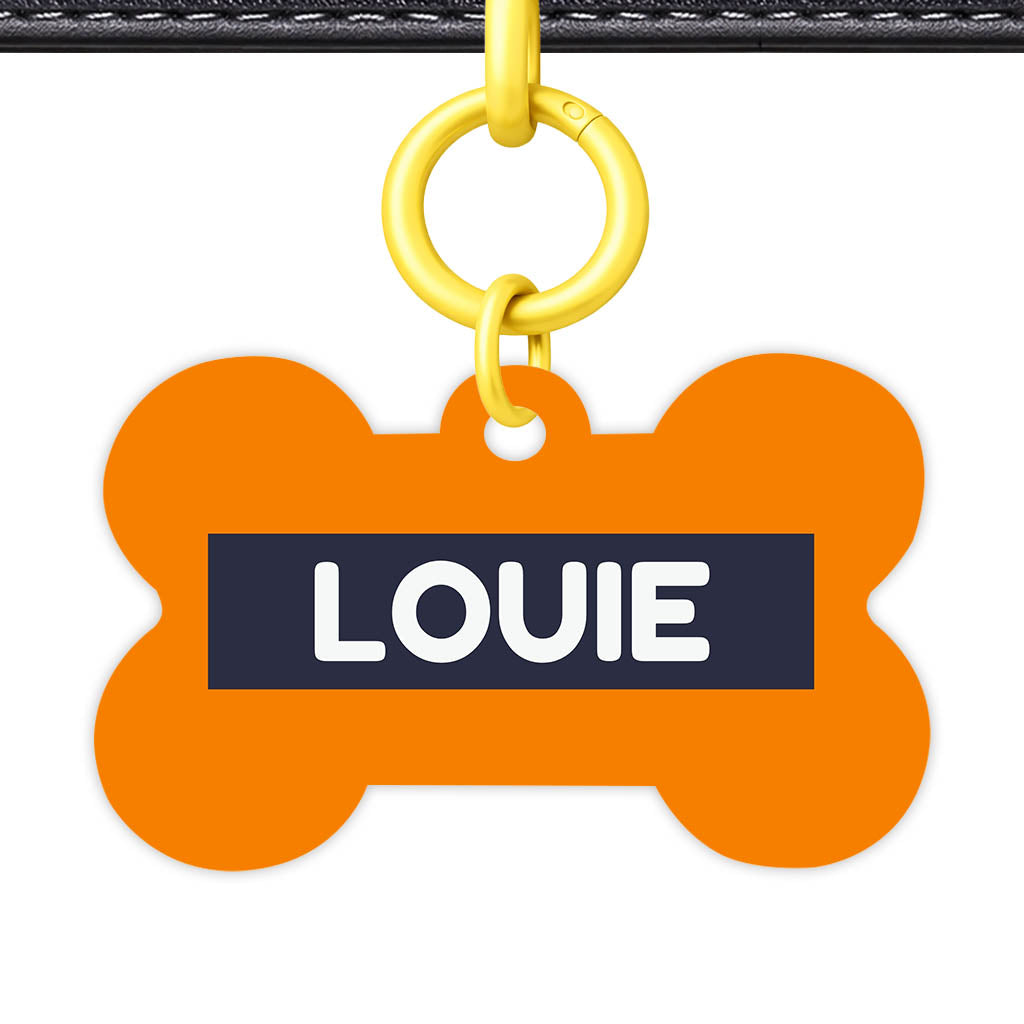 Orange Vibrance Classic Pet Id (Dog Tag & Cat Tag)