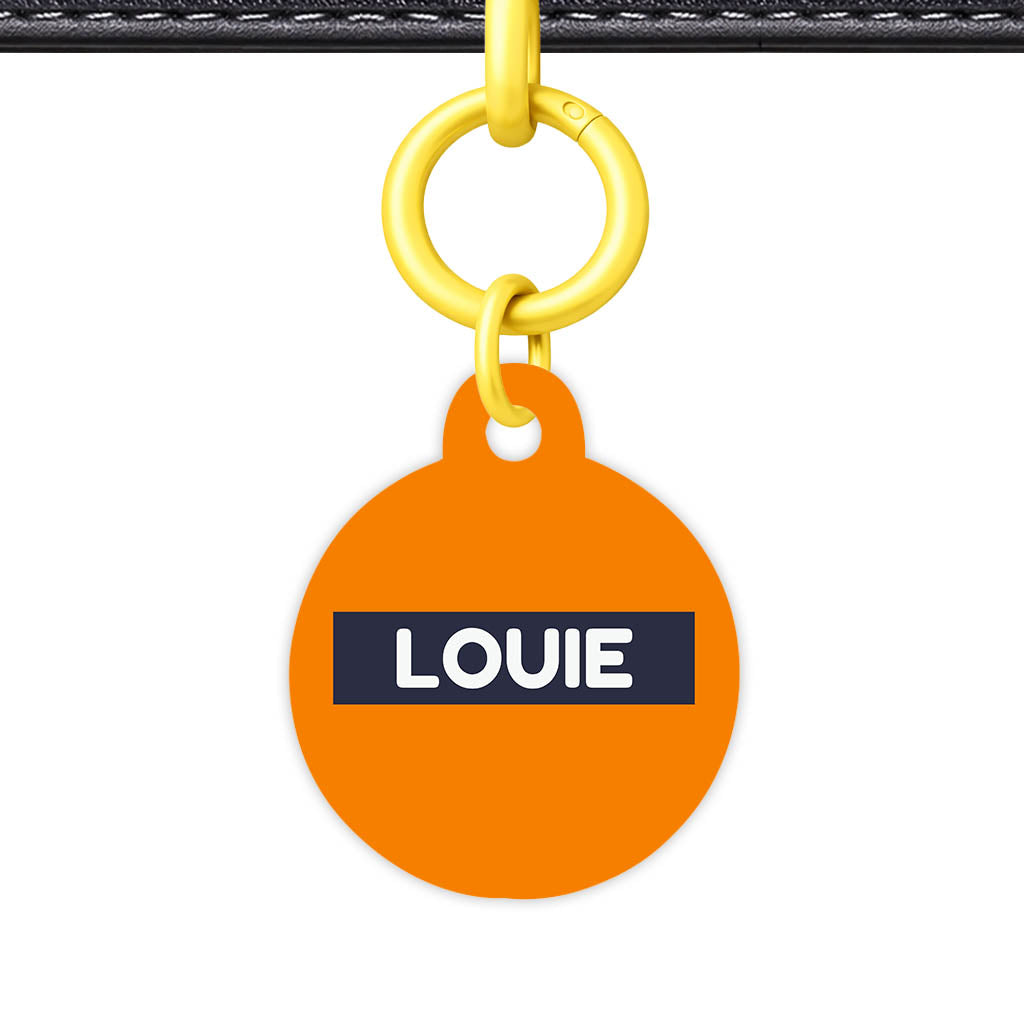 Orange Vibrance Classic Pet Id (Dog Tag & Cat Tag)