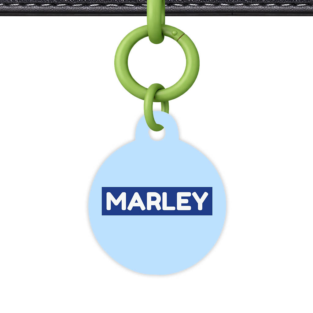 Sky Blue QR Smart Pet Id Tag (Dog Tag & Cat Tag)